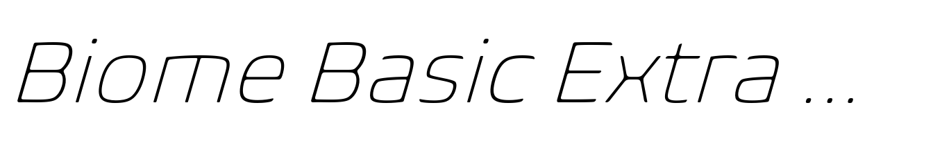 Biome Basic Extra Light Italic
